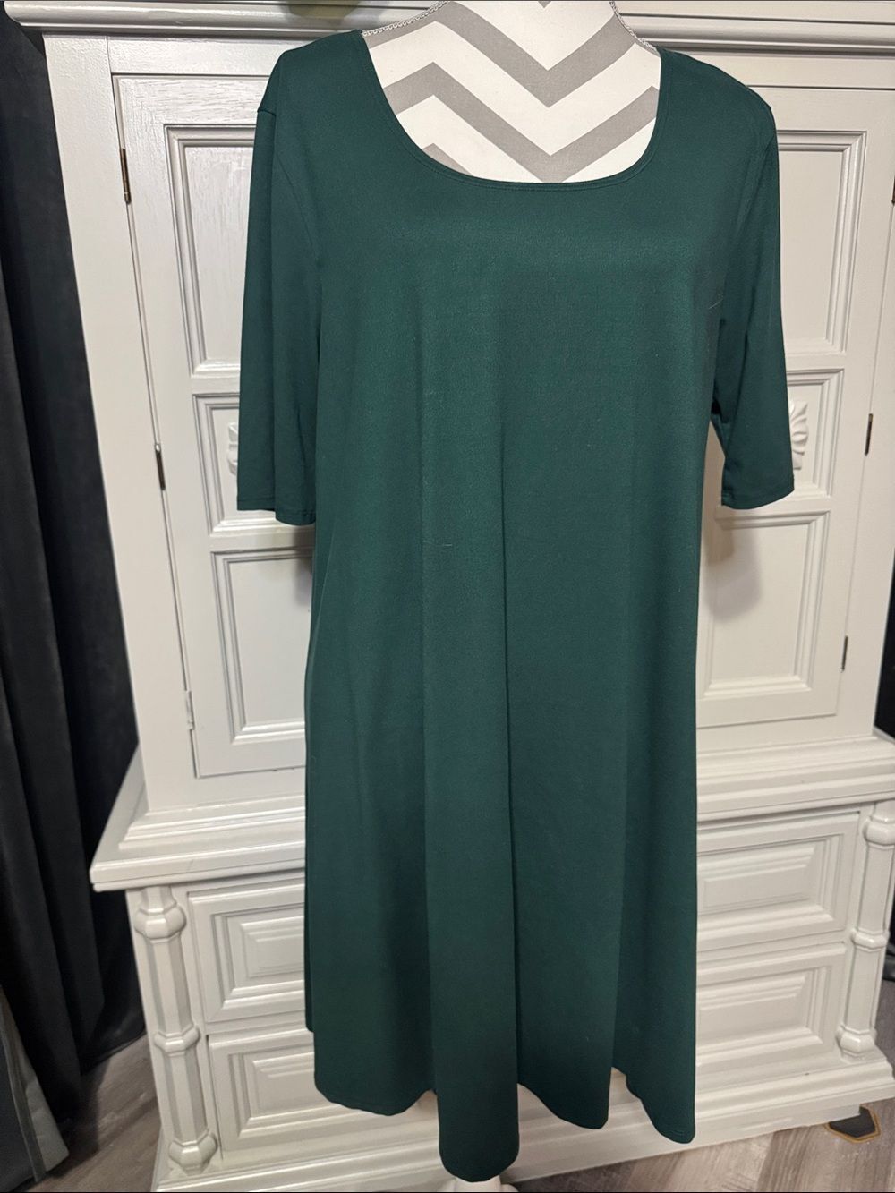 VIBE Sportswear Forest Green Scoop Neck Dress Size 1X